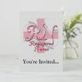 Geregistreerde zuster, roze kruisriemen kaart (Staand voorkant)