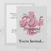 Geregistreerde zuster, roze kruisriemen kaart (Voorkant / Achterkant)