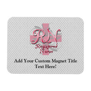 Geregistreerde zuster, roze kruisriemen magneet