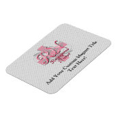 Geregistreerde zuster, roze kruisriemen magneet (Linkerzijde)