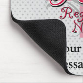 Geregistreerde zuster, roze kruisriemen muismat (Hoek)