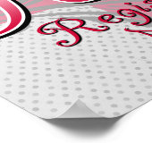 Geregistreerde zuster, roze kruisriemen poster (Hoek)