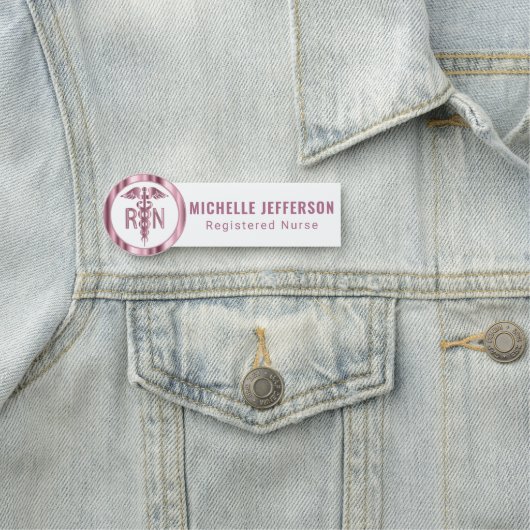 Geregistreerde zuster - Roze Logo Naamplaatje (In situ)
