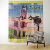 gereinigd & geoliede tack wandkleed (In situ)