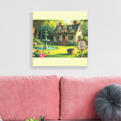 Gerekte canvasprint - Inspirerende quote. Canvas Afdruk (Insitu (Woonkamer))