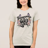 Gerelateerd aan God's Love Butterfly Retro Floral Tri-Blend Shirt (Voorkant)