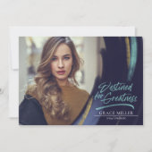 Gerelateerd aan Greatness Modern Photo Afstuderen Kaart (Voorkant)