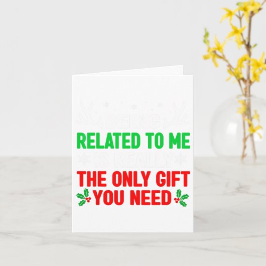 Gerelateerd aan Me Funny Christmas S Women Mannen Kaart (Gele Bloem)