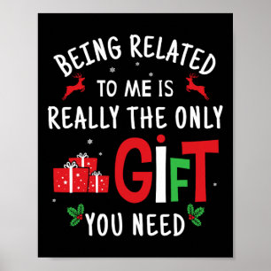 Gerelateerd aan mij Grappig Kerst Familie Mannen W Poster