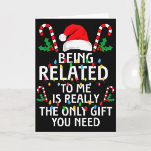 Gerelateerd aan mij Grappig kerst familie Xmas Pyj Kaart