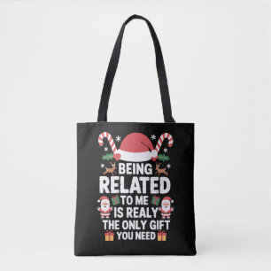Gerelateerd aan mij Grappig kerstfeest Familie Ker Tote Bag