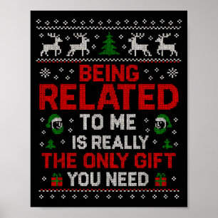 Gerelateerd aan mij Grappig Kerstmis Familie Kerst Poster