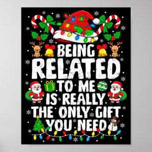 Gerelateerd Aan Mij Grappig Kerstmis Familie Kerst Poster