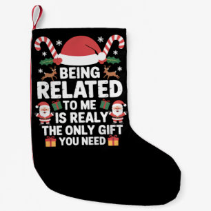 Gerelateerd aan mij, leuke kerst, familie Kerstmis Kleine Kerstsok