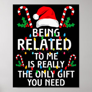 Gerelateerd aan mij, leuke kerst familie Xmas pyja Poster