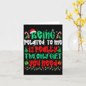 Gerelateerd aan mij zijn is het enige cadeau dat j kaart (Gele Bloem)