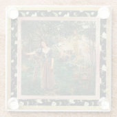 Geremasterde Jeanne d'Arc van Jules Bastien-Lepage Glazen Onderzetter (Achterkant)