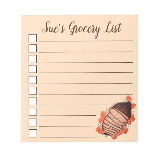 Gerempt rundvlees risket Joods kookvakantievlak Notitieblok (Voorkant)