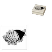 Gerempt rundvlees risket Joods kookvakantievlak Rubberstempel (Gestempeld)