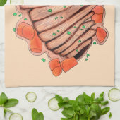 Gerempt rundvlees risket Joods kookvakantievlak Theedoek (Gevouwen)