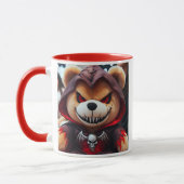 Geren in demonisch pluche, met een kwaadaardige bl mok (Links)