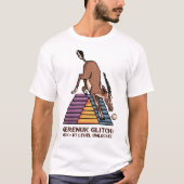 Gerenuk Glitch – Neck-3st Level ontgrendeld T-shirt (Voorkant)