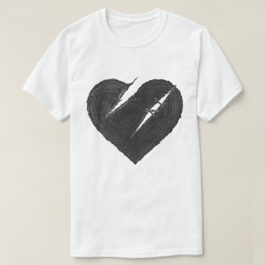 Gerepareerde Hart T-shirt (Design voorkant)