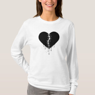Gerepareerde Middennacht: Aaneengestikt Obsidiaan  T-shirt