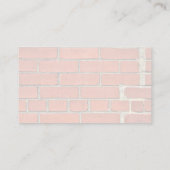 Gerepareerde Rode Brick-muur Visitekaartje (Achterkant)