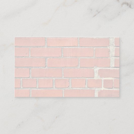 Gerepareerde Rode Brick-muur Visitekaartje (Achterkant)