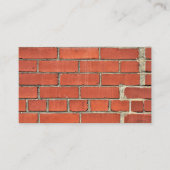 Gerepareerde Rode Brick-muur Visitekaartje (Voorkant)