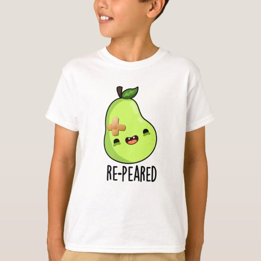 Gerepeared Grappig Fruit Peer Pun T-shirt (Voorkant)