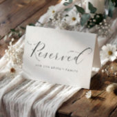 Gereseerveerde kaart Tent Elegante Romantische Bru