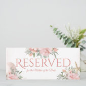 Gereserveerd Bloemenstrand Kaart (Staand voorkant)