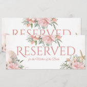 Gereserveerd Bloemenstrand Kaart (Voorkant / Achterkant)