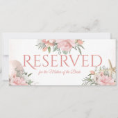 Gereserveerd Bloemenstrand Kaart (Voorkant)
