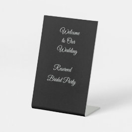 Gereserveerd Bruidsfeest Podium Bord Reclamebord Met Voetstuk