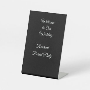 Gereserveerd Bruidsfeest Podium Bord Reclamebord Met Voetstuk