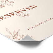 Gereserveerd bruiloft poster (Hoek)