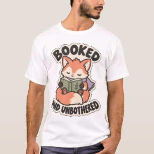 Gereserveerd en Ongestoord Gezellig Lezend Vosje T-shirt