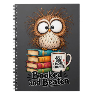 Gereserveerd en Verslagen Cute Grappige Leesoog Sp Notitieboek