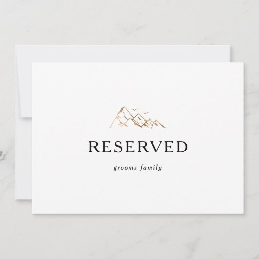 Gereserveerd goudgebergte (Achterkant)