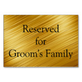 Gereserveerd grafisch goud kaart (Achterkant)