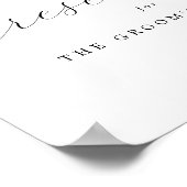 gereserveerd | Groom's Family Printable Trouwbord Poster (Hoek)