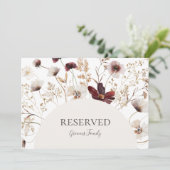 Gereserveerd koper Bourgogne Wildflower-teken (Staand voorkant)