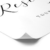 Gereserveerd met Einteken van de Ontvangst van de  Poster (Hoek)