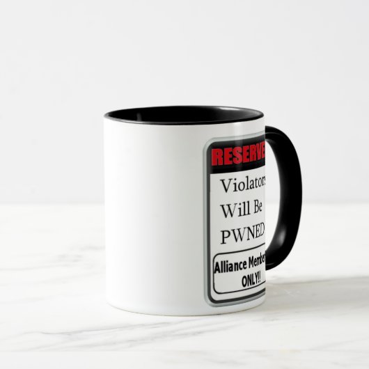 gereserveerd mok (Voorkant rechts)