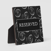 gereserveerd restaurant Plaque Fotoplaat (Voorkant)