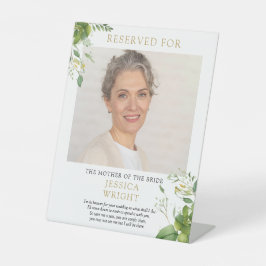 Gereserveerd Sla een stoel foto bruiloft Reclamebord Met Voetstuk