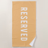 Gereserveerd Strandlaken (Voorkant)